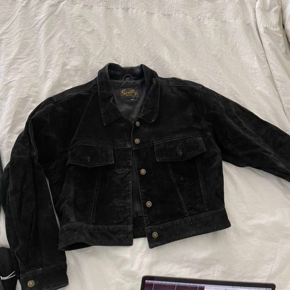 Black Scully Vintage Suede Jacket